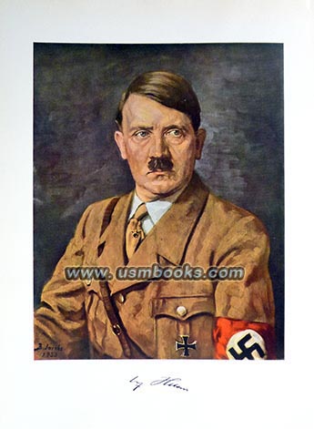 Adolf Hitler color portrait B. Jacobs 1933