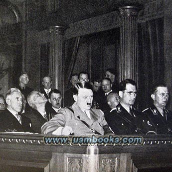 Hitler and Deputy Fuehrer Rudolf Hess