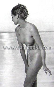 Nude German woman on the beach