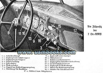 Nazi German car dashboard