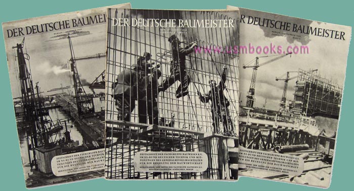 August, September and October 1942 Der deutsche Baumeister magazines, OT