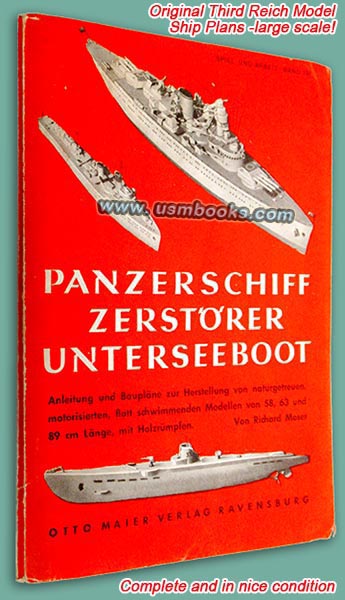 Panzerschiff Zerstorer Unterseeboot, Otto Maier Verlag Ravensburg