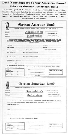German-American Bund membership