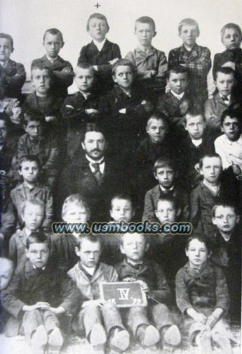 Hitler as a boy in school