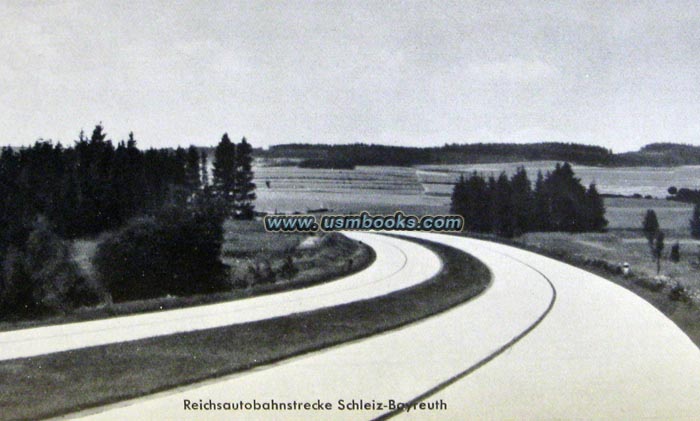 the Reichsautobahn network in Nazi Germany