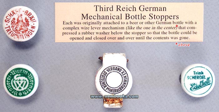 Nazi beer bottle stoppers