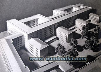 Ernst Sagebiel architectural model Nazi Air Ministry Berlin, Luftfahrtministerium Berlin 1935