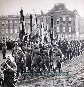 Wehrmacht soldiers during a military display in Potsdam