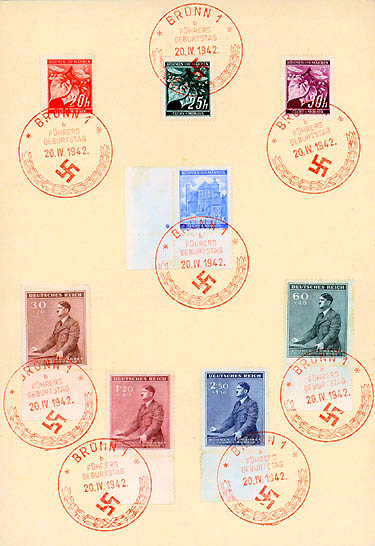 Nazi postage stamps 1942