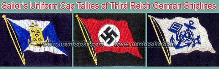 Nazi naval cap ribbons