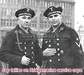 Kriegsmarine Muetzenband, NAZI NAVY CAP RIBBONS 