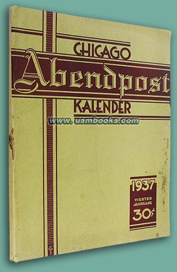 Der Chicago Abendpost Kalender fuer die deutsch-amerikanische Familie