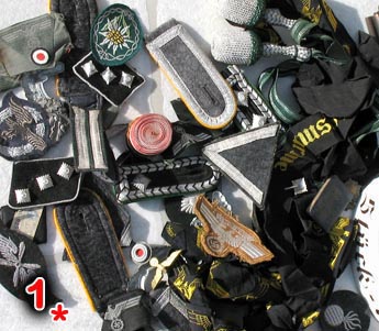 Nazi collar tabs, patches, insignia