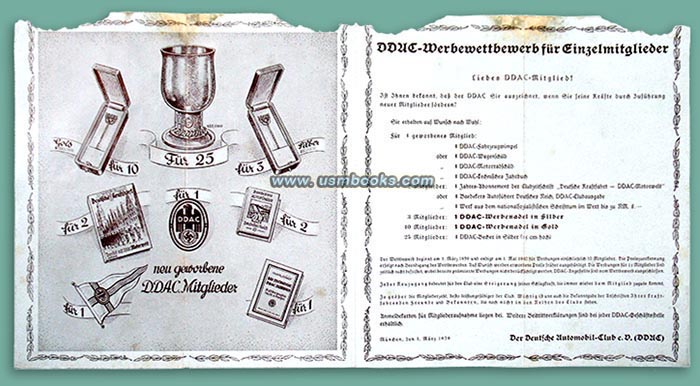 DDAC membership recruiting competition 1939