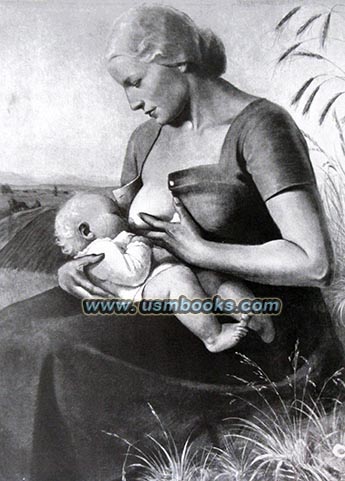 Karl Diebitsch painting nursing mother