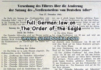 Nazi Order of the Eagle