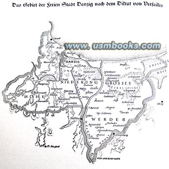 Danzig map, 1939