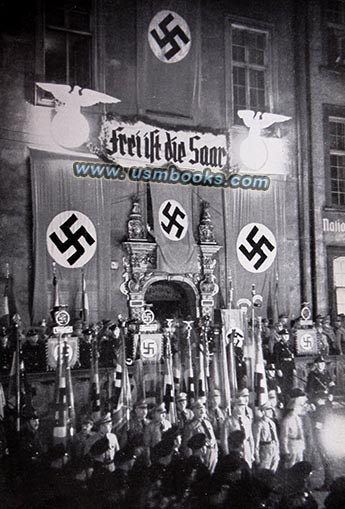 Nazi swastika banners