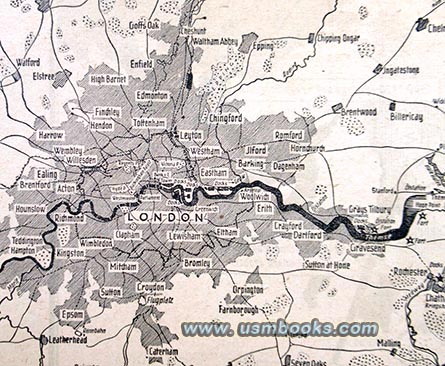 Nazi map of London