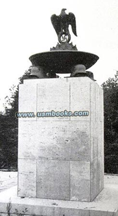 Nazi war monument with eagle