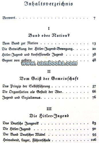 content of Die Hitler-Jugend Idee und Gestalt