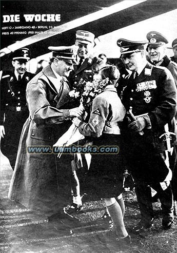 Hitler, Goering, BdM girl