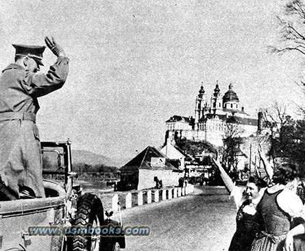Hitler fans at Melk, 1938
