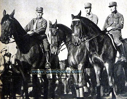 SS men on horseback