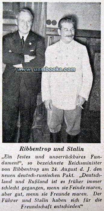 Joachim von Ribbentrop with Josef Stalin, German - Russian Alliance