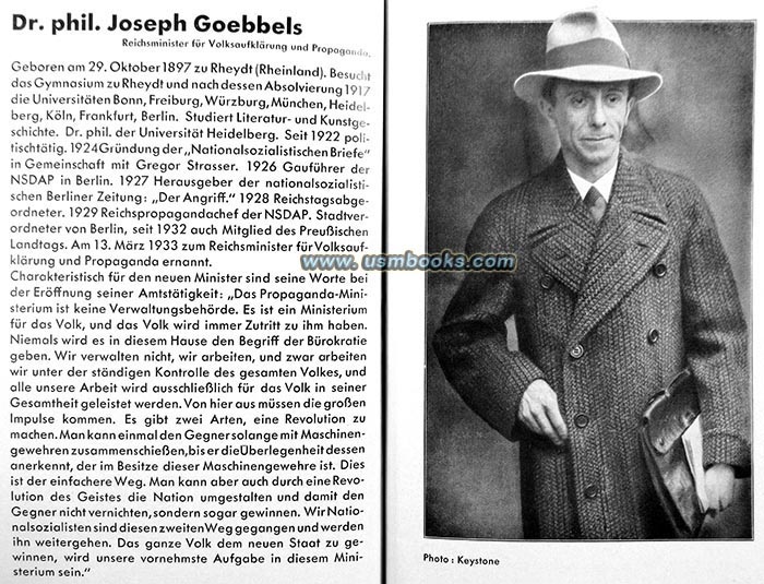Nazi Propaganda Minister Dr. Joseph Goebbels