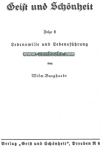 Geist und Schönheit Nr. 8, Wilm Burghardt 1940