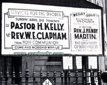Religious advertising, London 1938
