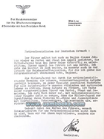 Reichskommissar fur die Wiedervereinigung Osterreichs mit dem deutschen Reich Gauleiter Josef Bürckel