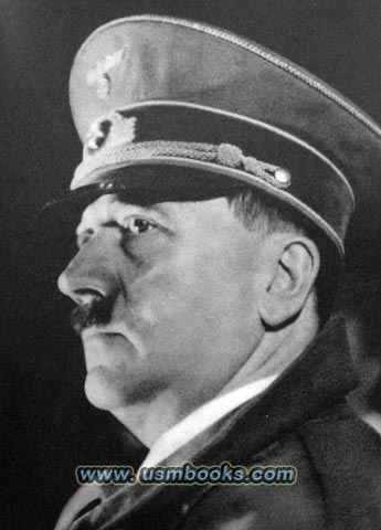 Hitler with visor cap