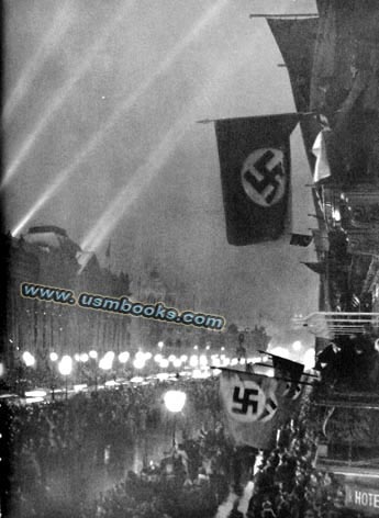 triumphant return to Berlin after Hitler's eastern European trip