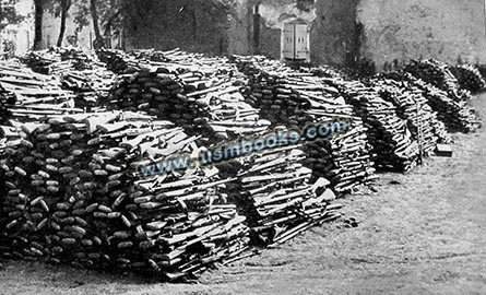 1940 stacked up rifles in France