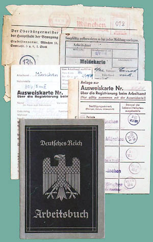 Nazi Ausweis documents