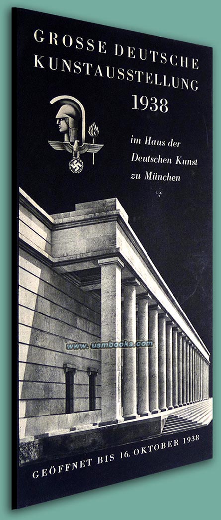Grosse Deutsche Kunstausstellung Prospekt 1938 Muenchen