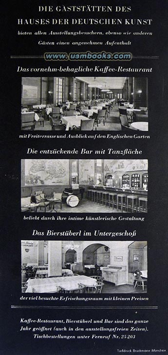 House of German Art Munich 1938 exhibition brochure