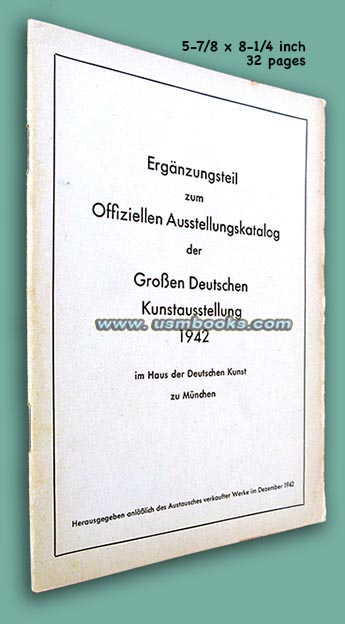 1942 Greater German Art Exhibition supplement