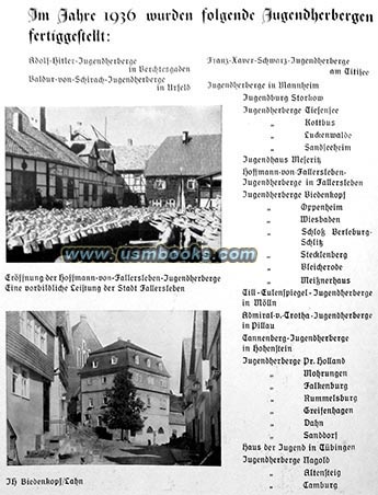 new youth hostels in Nazi Germany in 1936