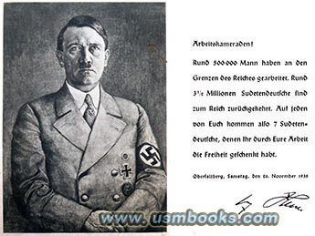 foreword by Adolf Hitler, Obsersalzberg November 1938