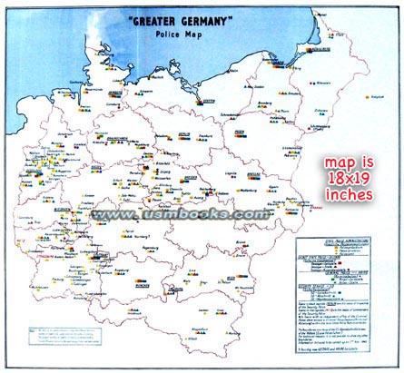 Nazi Police Map Germany