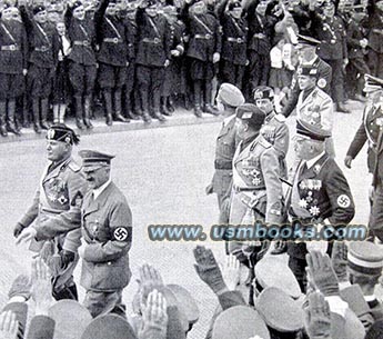 Hitler, Mussolini, Count Galeazzo Ciano in Munich