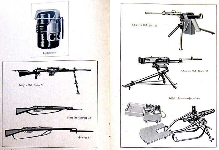 WW2 Italian Army weapons, hand grenade