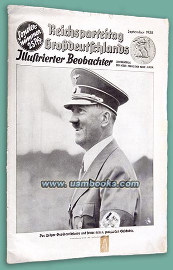 September 1938 Sondernummer Illustrierter Beobachter Reichsparteitag Grossdeutschland