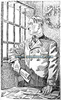 Fips illustration Hitler in Landsberg Prison