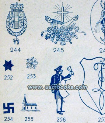 swastika rubber stamp