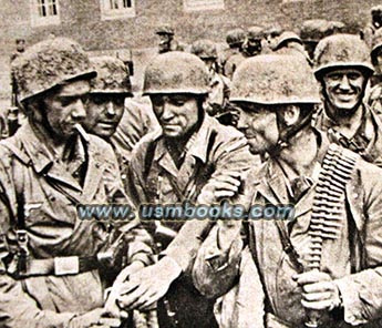 Nazi Fallschirmjäger or paratroopers taking Fort Eben Emael