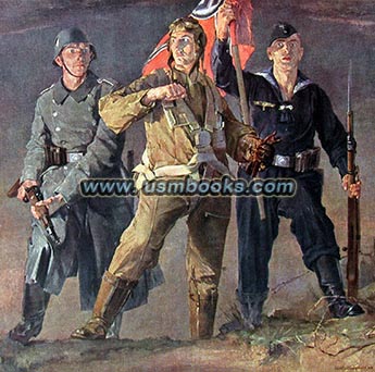 Hans Schmitz-Wiedenbrück; Triptychon Arbeiter; Bauern und Soldaten